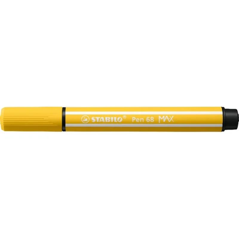 Stabilo Pen 68 MAX vágott hegyű sárga prémium rostirón Stabilo Pen 68 MAX vágott hegyű sárga prémium rostirón
