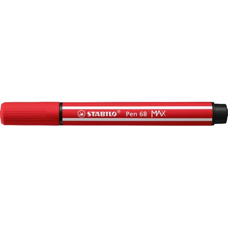 Stabilo Pen 68 MAX vágott hegyű piros prémium rostirón Stabilo Pen 68 MAX vágott hegyű piros prémium rostirón