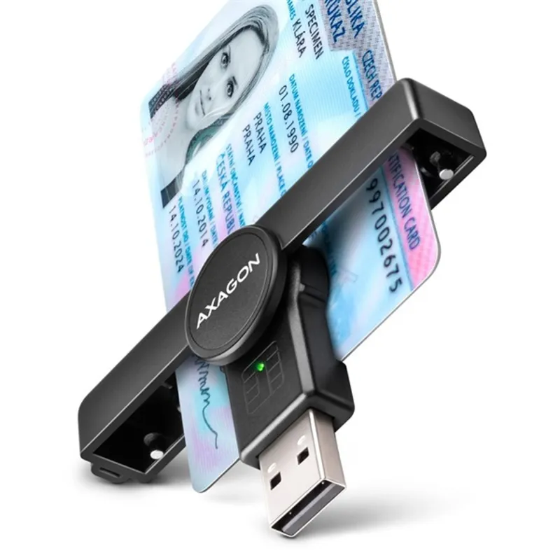 Axagon CRE-SMPA USB Smart card PocketReader okos kártyaolvasó Axagon CRE-SMPA USB Smart card PocketReader okos kártyaolvasó