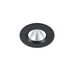 Trio 680710132 Zenia 5,5W 345lm 3000K IP65 süllyesztett fekete spot