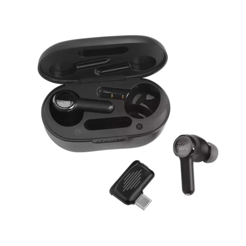 JBL Quantum True Wireless Bluetooth fekete zajszűrős gamer fülhallgató JBL Quantum True Wireless Bluetooth fekete zajszűrős gamer fülhallgató