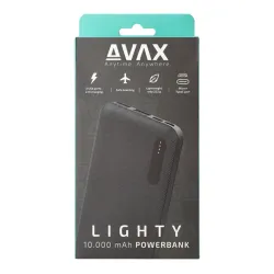 Avax PB104B LIGHTY 10000mAh PowerBank Black