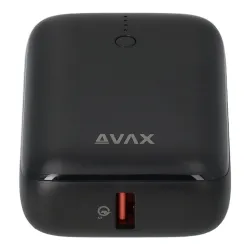 AVAX PB105B MINI 10000mAh Type C/PD 20W+QC 22.5W gyorstöltő fekete power bank