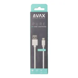 Avax USB-A to Lightning cable 2m White