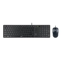 Genius Slimstar C126 USB magyar membrán billentyűzet + egér fekete