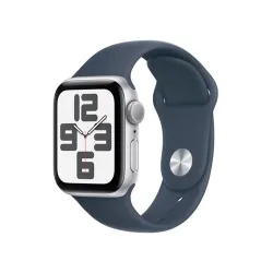 Apple Watch SE3 GPS 40mm Silver Alu Case w Storm Blue Sport Band - M/L