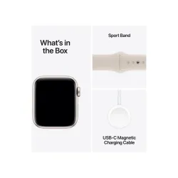 APPLE Watch SE3 GPS 40mm Starlight Alu Case w Starlight Sport Band - M/L
