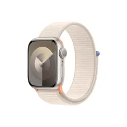 Apple Watch Series 9 GPS 41mm csillagfény alumíniumtok, csillagfény sport Loop (MR8V3)