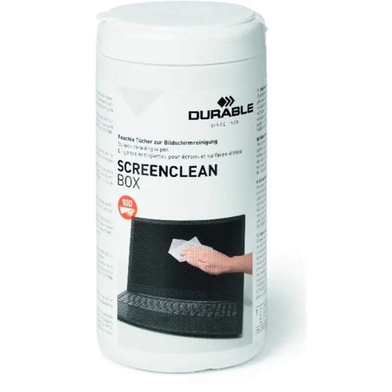 Durable SCREENCLEAN BOX 100 monitor tisztító kendő Durable SCREENCLEAN BOX 100 monitor tisztító kendő