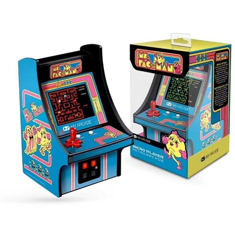 MY ARCADE Játékkonzol Ms. Pac-Man Micro Player Retro Arcade 6.75" Hordozható, DGUNL-3230 MY ARCADE Játékkonzol Ms. Pac-Man Micro Player Retro Arcade 6.75" Hordozható, DGUNL-3230