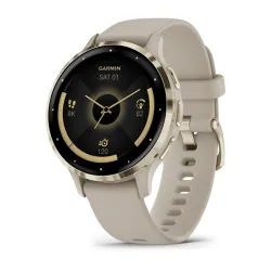 Garmin Venu 3S okosóra francia szürke-krémarany, szilikon szíjjal (010-02785-02)