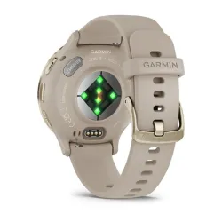 Garmin Venu 3S okosóra francia szürke-krémarany, szilikon szíjjal (010-02785-02)