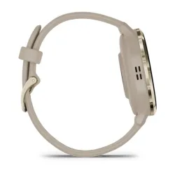 Garmin Venu 3S okosóra francia szürke-krémarany, szilikon szíjjal (010-02785-02)