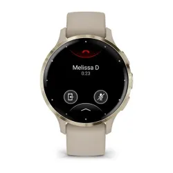 Garmin Venu 3S okosóra francia szürke-krémarany, szilikon szíjjal (010-02785-02)