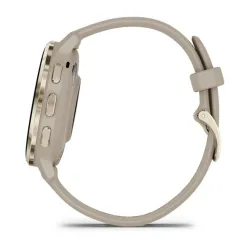 Garmin Venu 3S okosóra francia szürke-krémarany, szilikon szíjjal (010-02785-02)