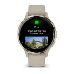 Garmin Venu 3S okosóra francia szürke-krémarany, szilikon szíjjal (010-02785-02)