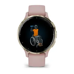 Garmin Venu 3S okosóra rózsa krémarany, szilikon szíjjal (010-02785-03)