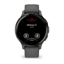 Venu 3S grey, grey frame, silicone band