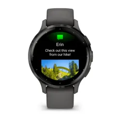 Venu 3S grey, grey frame, silicone band