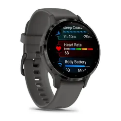 Venu 3S grey, grey frame, silicone band