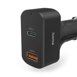 HAMA 200018, FIC E3 UNIVERZÁLIS AUTÓS TYPE-C TÖLTŐ "PD" (5-20V,65W)