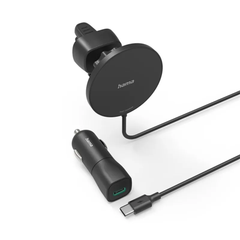 Hama MAGCHARGE Wireless Car charger 15W Black Hama MAGCHARGE Wireless Car charger 15W Black
