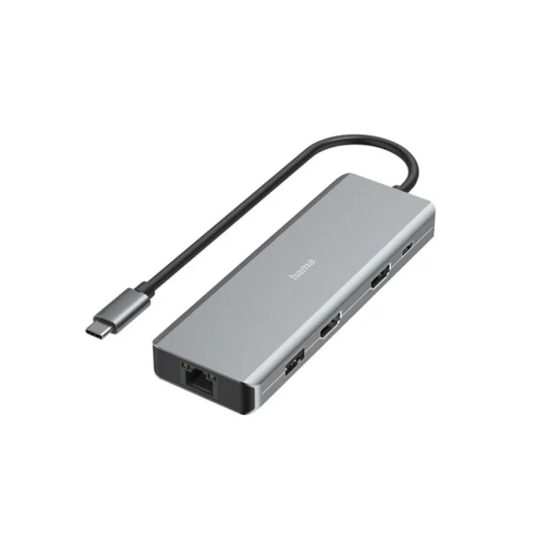 HAMA 00200142, FIC USB 3.1 TYPE-C,9IN1 DOKK. ADAPTER(4XUSB3.1, 2XHDMI, LAN, USB-C, PD) HAMA 00200142, FIC USB 3.1 TYPE-C,9IN1 DOKK. ADAPTER(4XUSB3.1, 2XHDMI, LAN, USB-C, PD)