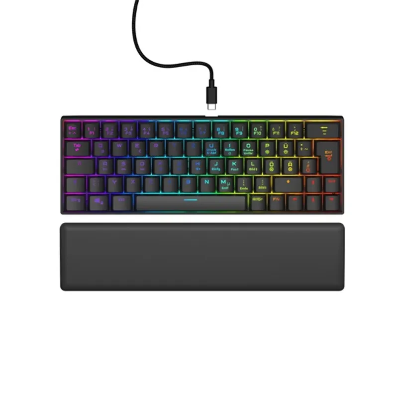URAGE by HAMA 217828, GAMING URAGE EXODUS 760TKL MECHANIKUS MINI BILLENTYŰZET, RGB, RED SWITCH, FEKETE URAGE by HAMA 217828, GAMING URAGE EXODUS 760TKL MECHANIKUS MINI BILLENTYŰZET, RGB, RED SWITCH, FEKETE