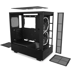 NZXT H5 Elite táp nélküli ablakos ház fekete (CC-H51EB-01)