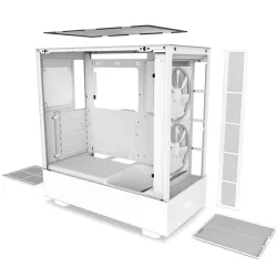 NZXT H5 Elite Fehér (Táp nélküli) ablakos MATX ház