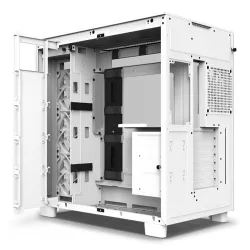 NZXT PC case H9 Flow Midi tower window white