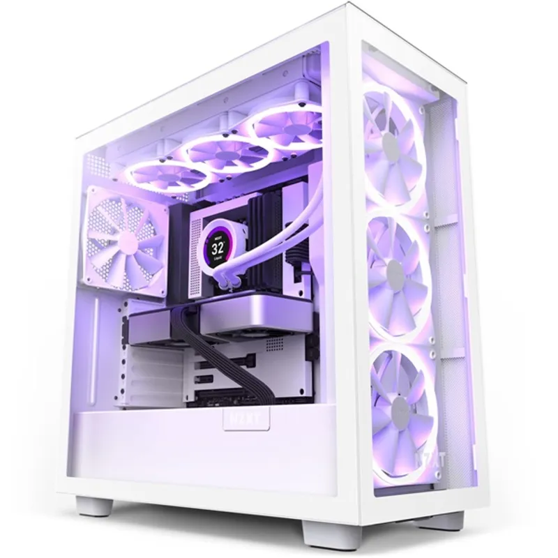 NZXT H7 Elite 2023 Fehér (Táp nélküli) ablakos ATX ház NZXT H7 Elite 2023 Fehér (Táp nélküli) ablakos ATX ház