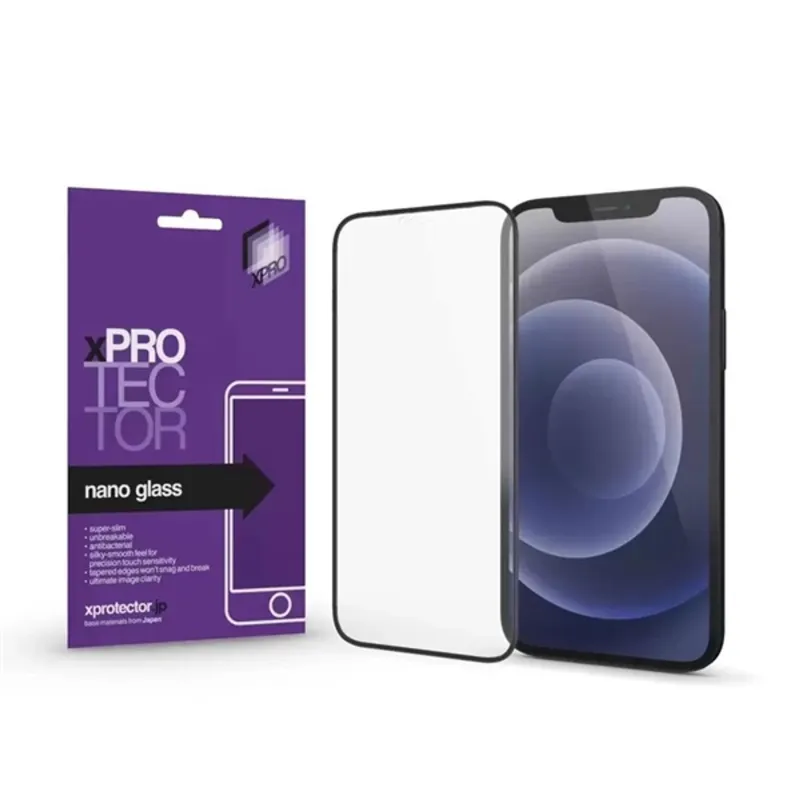 Xpro Apple iPhone 15 Pro Max Nano Glass kijelzővédő fekete kerettel (128845) Xpro Apple iPhone 15 Pro Max Nano Glass kijelzővédő fekete kerettel (128845)
