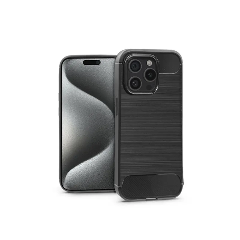 Haffner PT-6859 Apple iPhone 15 Pro Carbon fekete szilikon hátlap Haffner PT-6859 Apple iPhone 15 Pro Carbon fekete szilikon hátlap