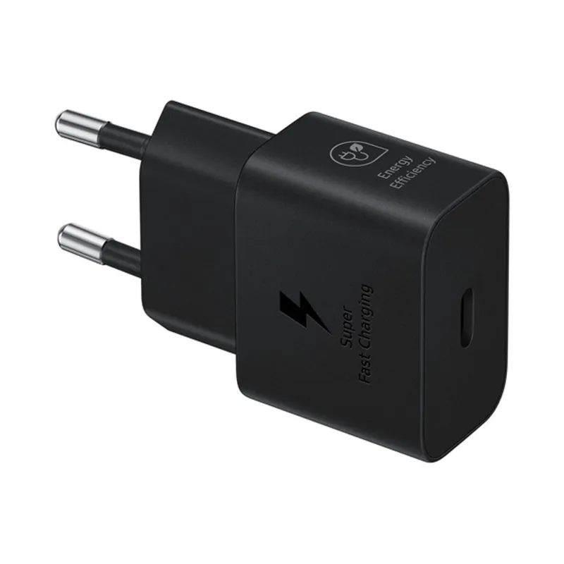 Samsung EP-T2510XWEGEU 25W fekete hálózati töltő + Type-C kábel Samsung EP-T2510XWEGEU 25W fekete hálózati töltő + Type-C kábel