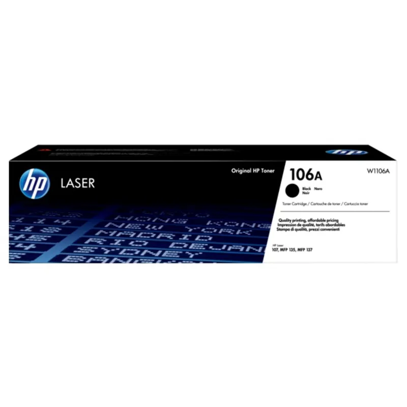 HP 106A Black Original Laser Toner Cartridge HP 106A Black Original Laser Toner Cartridge