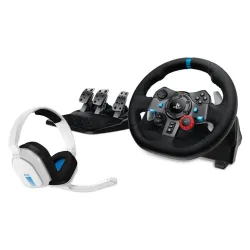 LOGITECH G29 Driving Force Racing Wheel for PlayStation5 and PlayStation4 - WHITE - USB
