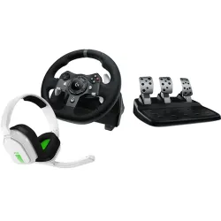 Logitech G920 Driving Force Racing Wheel USB-A kormány játékvezérlő + headset fekete (ASTRO A10)