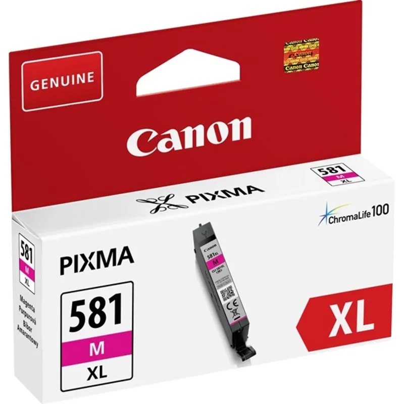 CANON Tintapatron CLI-581MXL Pixma TS7550, 8150, 9150 nyomtatókhoz, magenta, 8,3ml CANON Tintapatron CLI-581MXL Pixma TS7550, 8150, 9150 nyomtatókhoz, magenta, 8,3ml