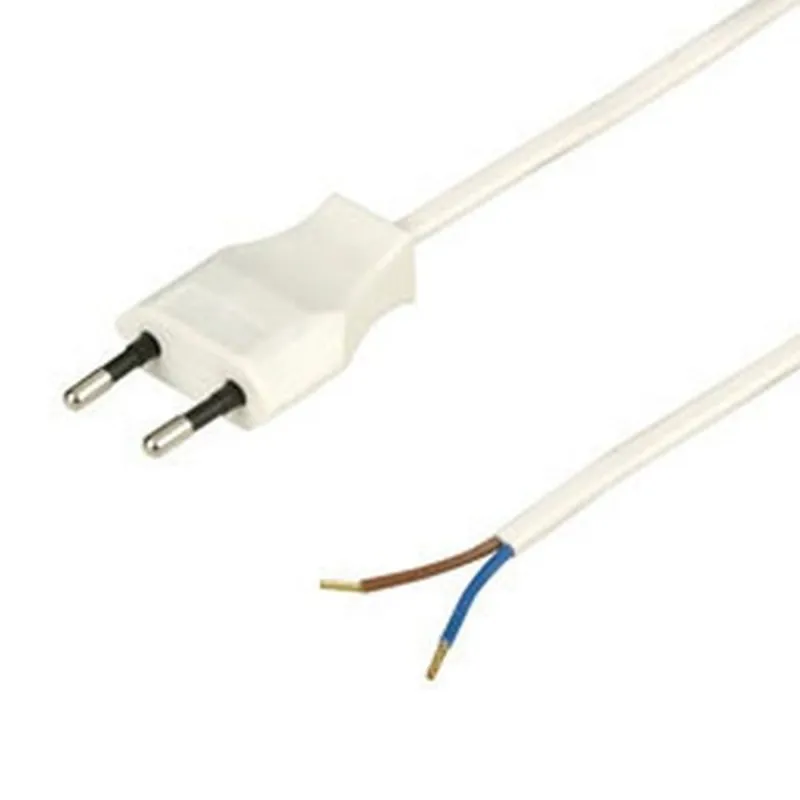 Anco 321393 H03VV-H2-F 2x0,75mm2 1,9m fehér vezeték euro dugóval Anco 321393 H03VV-H2-F 2x0,75mm2 1,9m fehér vezeték euro dugóval