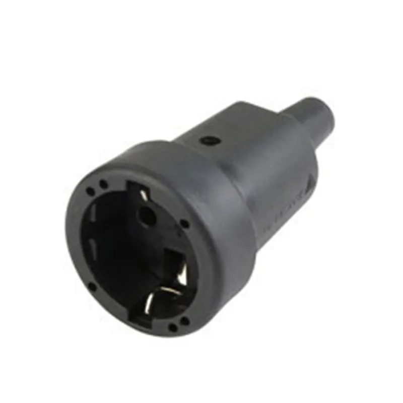 Anco 321401 vezeték védővel 16A 250V IP20, fekete földelt gumirozott dugalj Anco 321401 vezeték védővel 16A 250V IP20, fekete földelt gumirozott dugalj