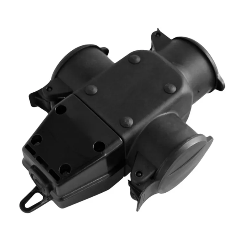 Virone 321069 IP44 16 A 250 V 3-as gumi elosztó hosszabbítóhoz Virone 321069 IP44 16 A 250 V 3-as gumi elosztó hosszabbítóhoz