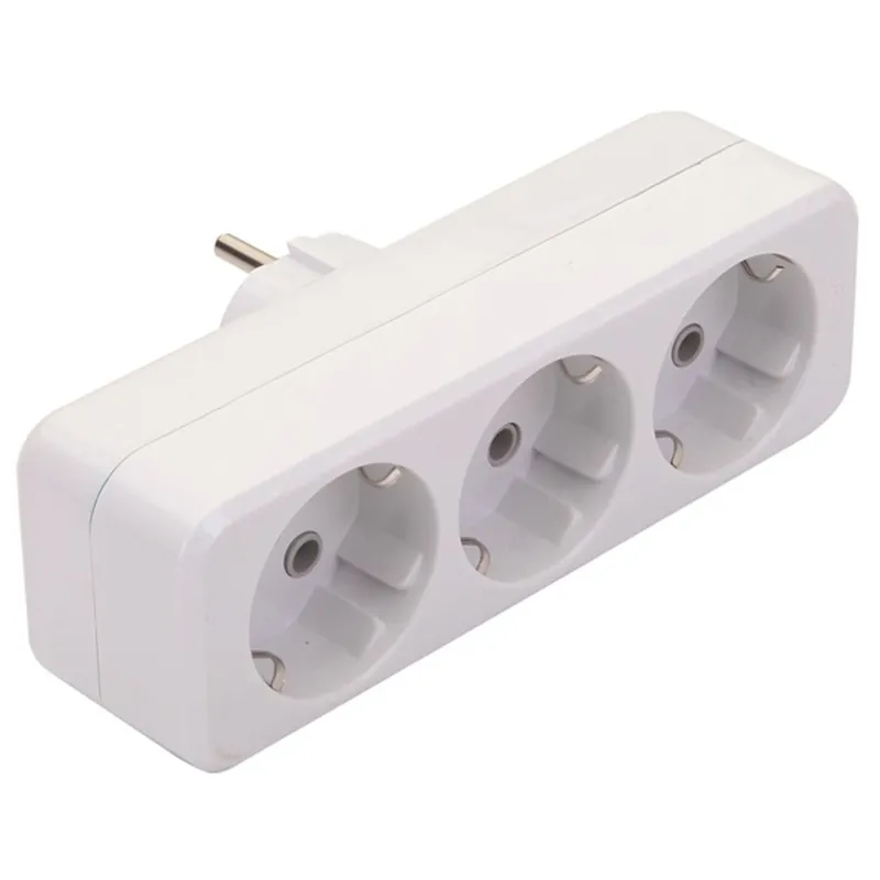 Anco 321736 16A 250V fehér földelt 3-as hálózati elosztó Anco 321736 16A 250V fehér földelt 3-as hálózati elosztó