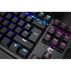 White Shark GK-1925 Spartan RGB Blue Switch Mechanical Keyboard Black US