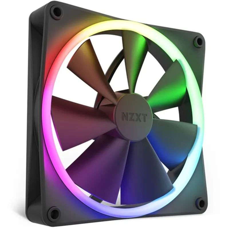 NZXT 140 mm Aer RGB 3 Single fekete hűtőventilátor NZXT 140 mm Aer RGB 3 Single fekete hűtőventilátor