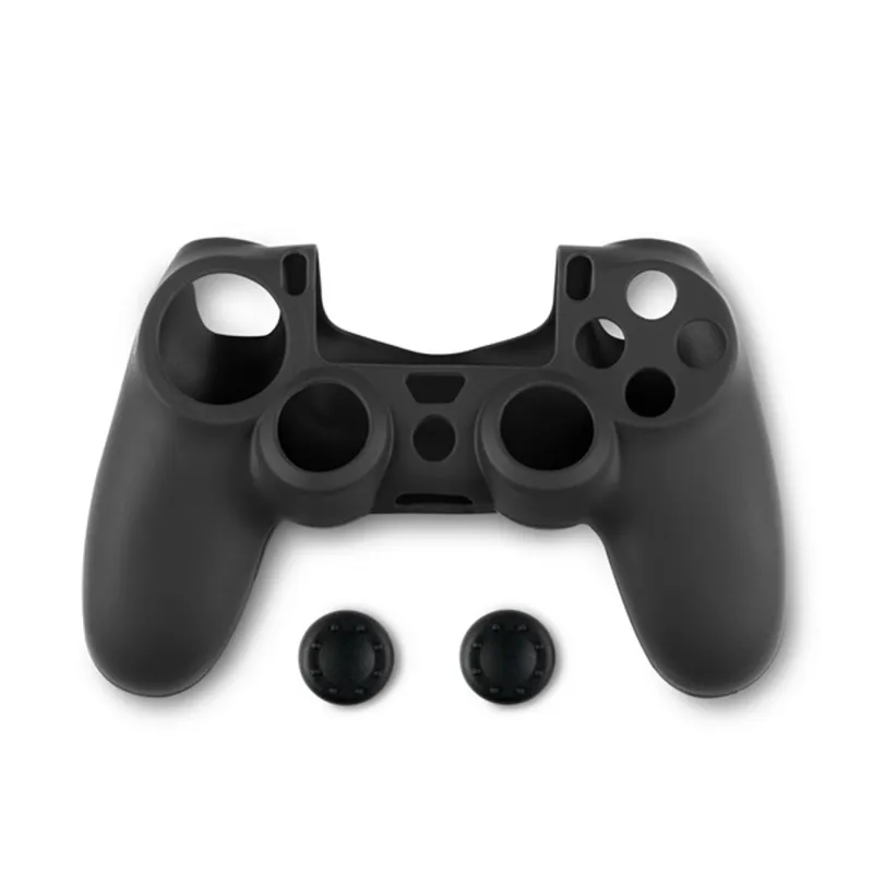 Spartan Gear 2808143 PS4 kontroller szilikon skin fekete + thumb grips Spartan Gear 2808143 PS4 kontroller szilikon skin fekete + thumb grips