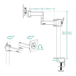 ARCTIC COOLING X1 Monitor konzol