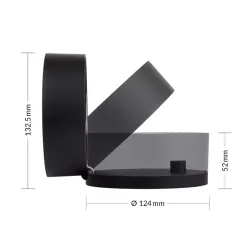 ARCTIC Summair Plus - Foldable Table Fan with Integrated Battery - Black