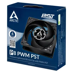 Arctic P8 PWM PST (Black/Black)