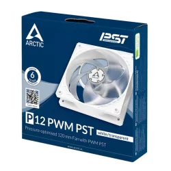 Arctic P12 PWM PST ház hűtő ventilátor 12cm fehér-fehér (ACFAN00170A)